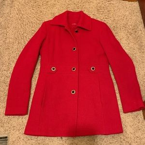 Calvin Klein wool blend red coat